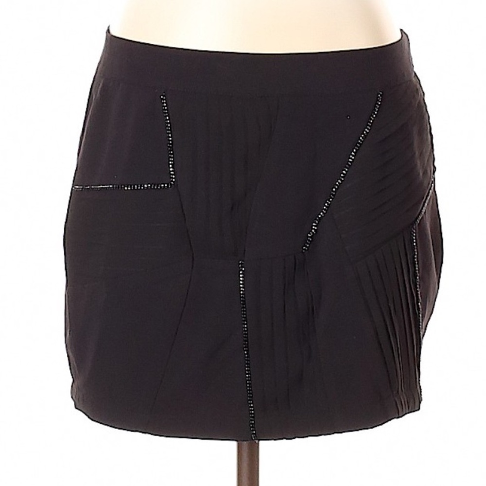 Twelve by Twelve L.A Black Chain Detail Mini Skirt